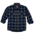 Hornady Gear 32205 Flannel Shirt  2XL Navy/Black/Gray,  Cotton/Polyester, Relaxed Fit Button Up