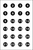 Action Target VB24100 Sighting Military Circle Paper 23" x 35" Black/White 100 Per Box