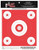 Splatter Shot Target 9"x12" - Orange Glow Bullseye 12pk