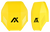 Axil LLC MXPLTY MX Plate  Polymer Over the Head Yellow