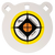 EZ-Aim 15597 Hardrock  6" AR500 Steel Gong Shooting Target .50" Thickness White / Yellow / Black