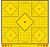 Birchwood Casey LRSIT-5PK Long Range  Self-Adhesive Paper Yellow 17.75" 5-Diamond 5 Pack