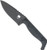 Cobratec Kingpin 4" Fixed Bld - Black D2 Steel W/kydex Sheath