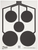 Sig Sauer SCT357 T300 Replacement Target Multi Zone Hanging Black/White