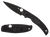 Spyderco C244PBBK Native Chief Lightweight 4.02" Folding Plain Black DLC CTS BD1N SS Blade/Black Textured FRN Handle Includes Pocket Clip