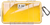Pelican 1060027100 Micro Case  Yellow/Clear Polycarbonate 9.88" Long