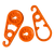 AccuSharp 1008C Super Snaps  Orange 7.80" Long XL 15 Pack