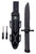 Humvee Adventure Gear HMVKFXB02 Next-Gen Survival Knife  7.50" Fixed Sawback Plain Black Stainless Steel Blade Black Textured Rubber Handle Includes Sheath