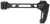 Strike Industries FSADUALSTOCK   Black 6061-T6 Aluminum 9.44" OAL 1913 Picatinny Rail Mount