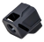 Faxon Firearms FFPACOMPDSG02 EXOS-543 Compensator for Gen 4 Black Anodized Aluminum 1/2"x28 Threads 1.10" OAL 9mm