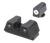 TruGlo TGTG231G1XW Tritium X  Low, White Outline Tritium Front/ Green Tritium Rear/Black Nitride Fortress Frame, Compatible w/Most Glock Except MOS, Front Post/Rear Dovetail Mount