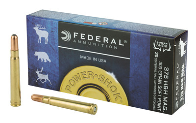 Federal Soft Point PowerShok 375 H&H 375B