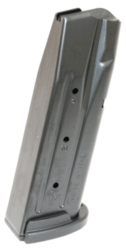 This is a factory Sig Sauer magazine for the p250 compact 9mm, 15 round capacity. This magazine has the new style bottom.