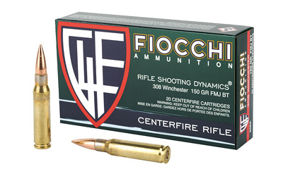 Fiocchi Ammunition - 308 - 150 Grain - 20 Rounds Per Box - 308A-FIO