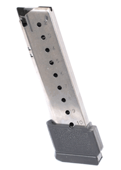 This is an extended factory Sig Sauer magazine for the p220 45 acp, 10 round capacity.