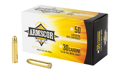 Armscor Full Metal Jacket  - Ammo - 30 Carbine - FAC30C-1N
