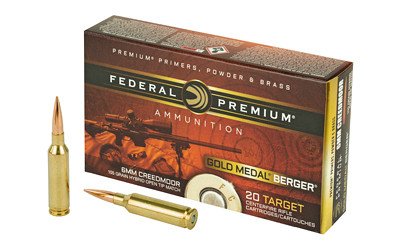 Federal Boat Tail Hollow Point  - Gold Medal - 6mm Creedmoor - GM6CRDBH1