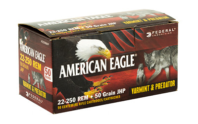 Federal Jacketed Hollow Point  - American Eagle - 22-250 Remington - AE2225050VP
