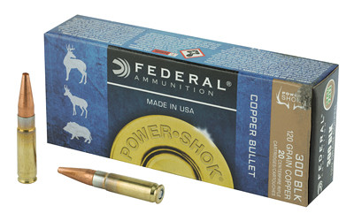Federal Soft Point  - PowerShok - 300 Blackout - 300BLK120LFA
