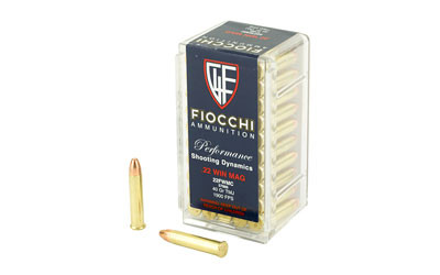 Fiocchi Ammunition Full Metal Jacket  - Fiocchi Rimfire - 22 WMR - 22FWMC