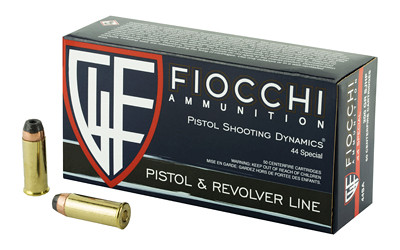 Fiocchi Ammunition Semi Jacketed Hollow Point  - Fiocchi Centerfire Pistol - 44 Special - 44SA500