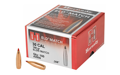 Hornady ELD Match   30 Caliber  .308  168gr. 30506