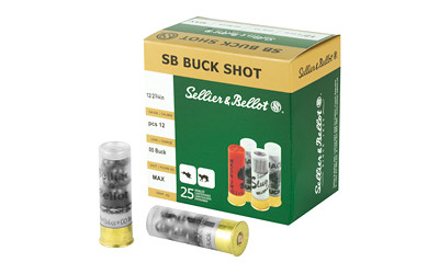 Sellier & Bellot Buckshot  - Shotshell - 12 Gauge 2.75" - SB12BSC