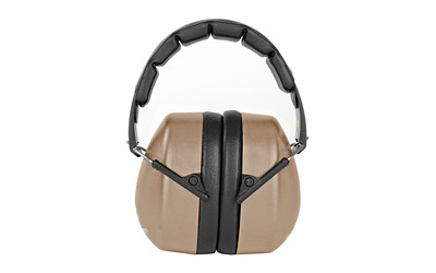 Walker's GWP-EXFM3-FDE Range Premium Shooting Muff 30 dB Folding Polymer Flat Dark Earth Ear Cups with Black Headband GWP-EXFM3-FDE