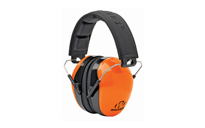 Walker's GWPDCPMBO Passive Advanced Protection Muff Polymer 26 dB Over the Head Blaze Orange Ear Cups with Black Headband Adult GWP-DCPM-BO