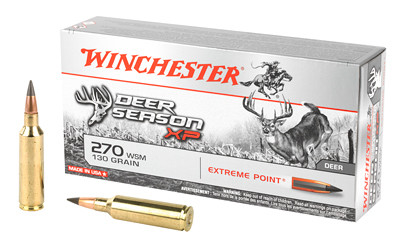Winchester Ammunition Polymer Tip  - Deer Season XP - 270 Winchester Short Magnum - X270SDS