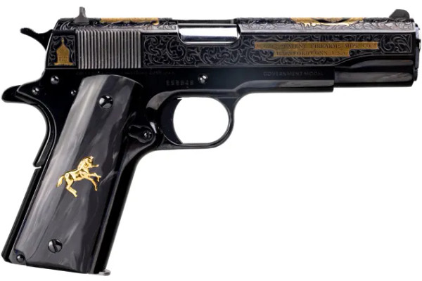 Colt Pistol - 1911 -  .38 Super  - El Samuel Colt - Blued - O1911C-38-ESB