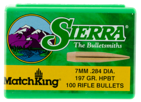 Sierra Bullets 7mm .284 - 197gr Hp-bt Match 100ct
