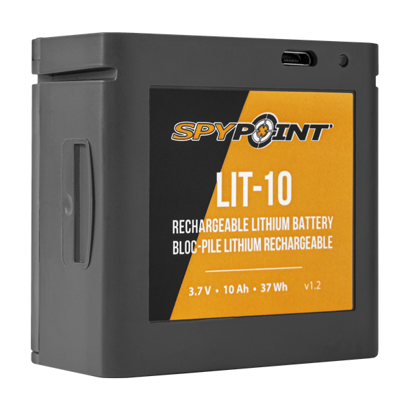 Spypoint Lithium Battery Pack - And Charging Cord 3.7volt