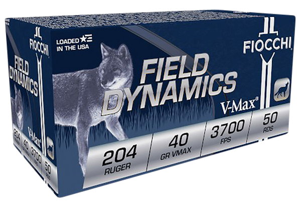 Fiocchi Ammo .204 Ruger 40gr. - V-max 50-pack