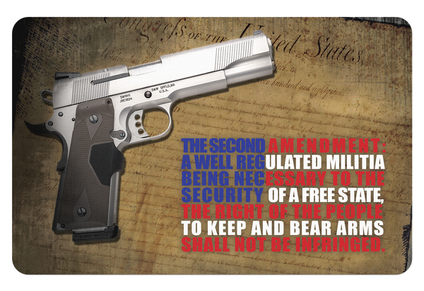 Tekmat Armorers Bench Mat - 11"x17" 2nd Ammendment