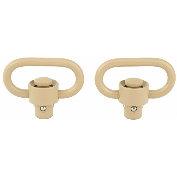 Grovtec Hd Push Button Swivels - Cerakote Desert Snd 1 1/4" 2pk