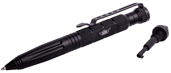 Uzi Accessories Tactical Pen, Camp Uzitacpen6bk Uzi Tac Pen 6 Black