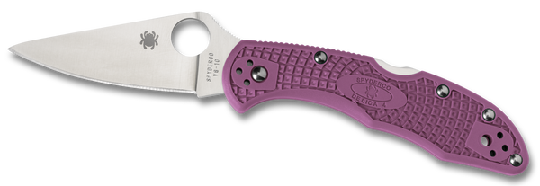 Spyderco Delica 4, Spy C11fppr    Delica Flt Grnd Purple Pln