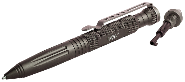 Uzi Accessories Tactical Pen, Camp Uzitacpen6gm Uzi Tac Pen 6 Gray