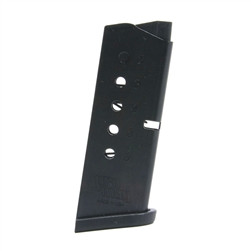 This is a 6 round magazine for the Smith & Wesson Bodyguard .380 acp, made by Pro Mag.