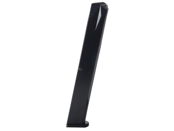 This is a magazine for the Ruger 9mm P-series pistols, 32 round capacity, made by ProMag. It will fit models P89, P93, P94, and P95.