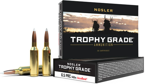 Nosler Ammo Trophy Grade 6.5 - PRC 140gr Accubond Tip 20pk