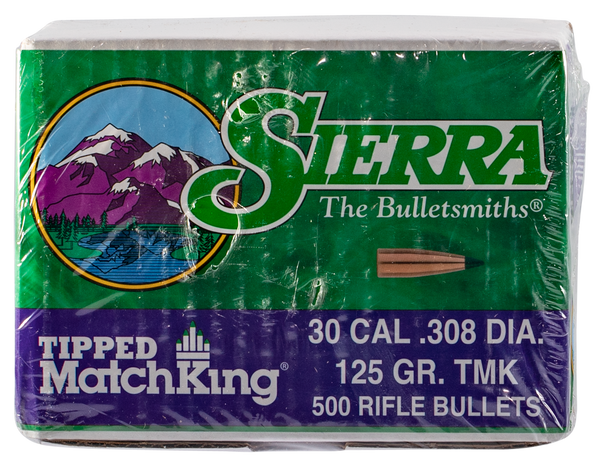 Sierra Tipped Matchking, Sierra 7725c .308 125 Tipped Mk                500