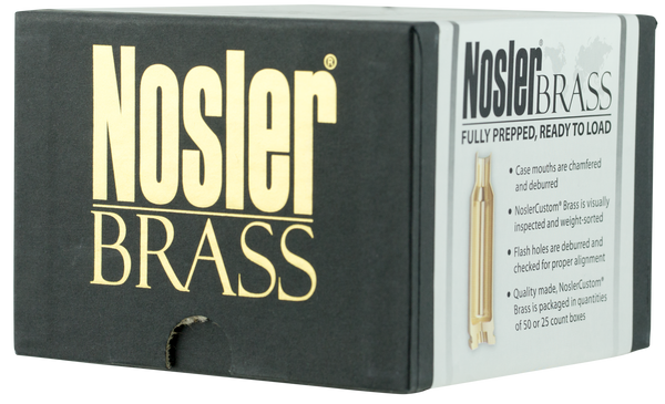 Nosler Unprimed Cases, Nos 10067 Custom Brass 22 Nosler    100