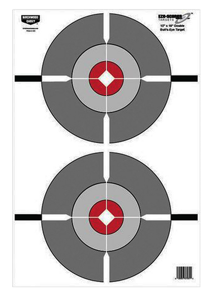 Birchwood Casey Eze-scorer, Bir 37061 Eze-scorer 12x18 Dbl Bullseye      100pk