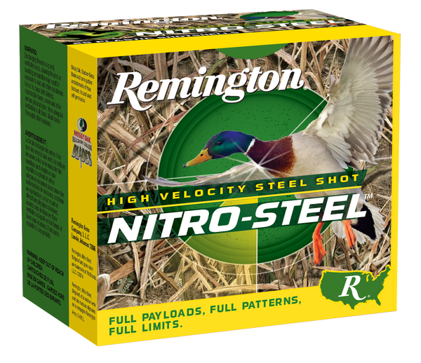 Remington Ammunition Nitro Steel, Rem 20800 Ns12m3     Nitro 12    3 Stl      25/10