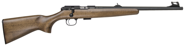 Cz 457 Scout .22LR Rifle - Beech Wood Stock Blued Barrel