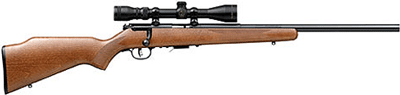 Savage 93r17-gvxp .17HMR 21"hb - W/3-9x40 Accu Tgr Blued/h-wood