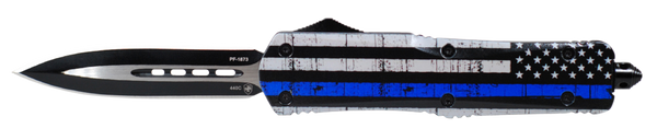 Templar Knife Back The Blue, Temp Lbtb131 Large Back The Blue Dagger Black