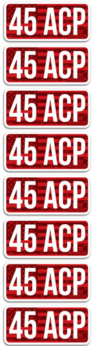 Mtm Ammo Caliber Labels .45ACP - 8-pack